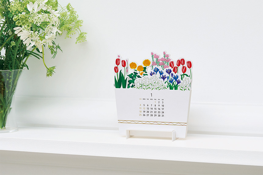 good morning 卓上カレンダー 2026年版 Bloom