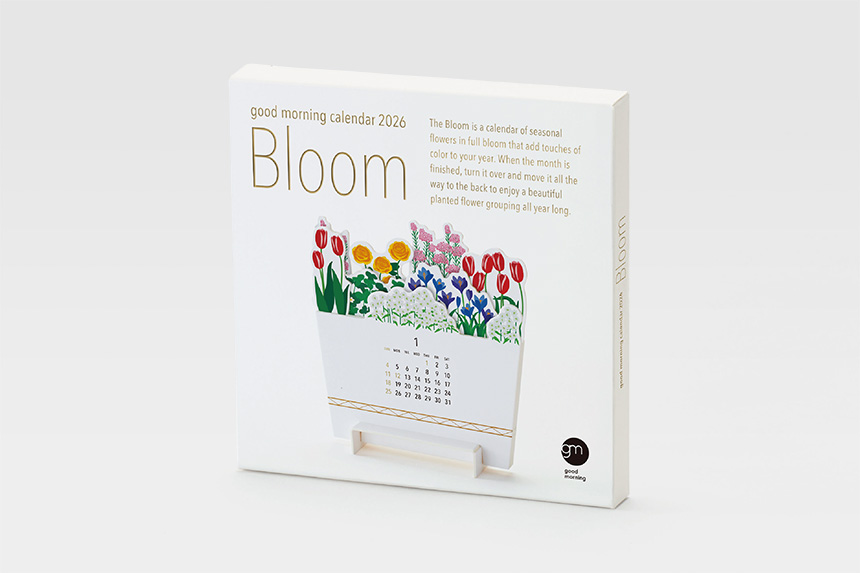 good morning 卓上カレンダー 2026年版 Bloom