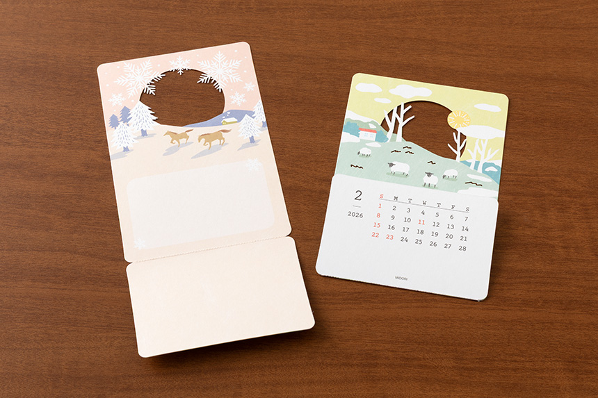 MIDORI 季節をのぞくカレンダー 2026年版