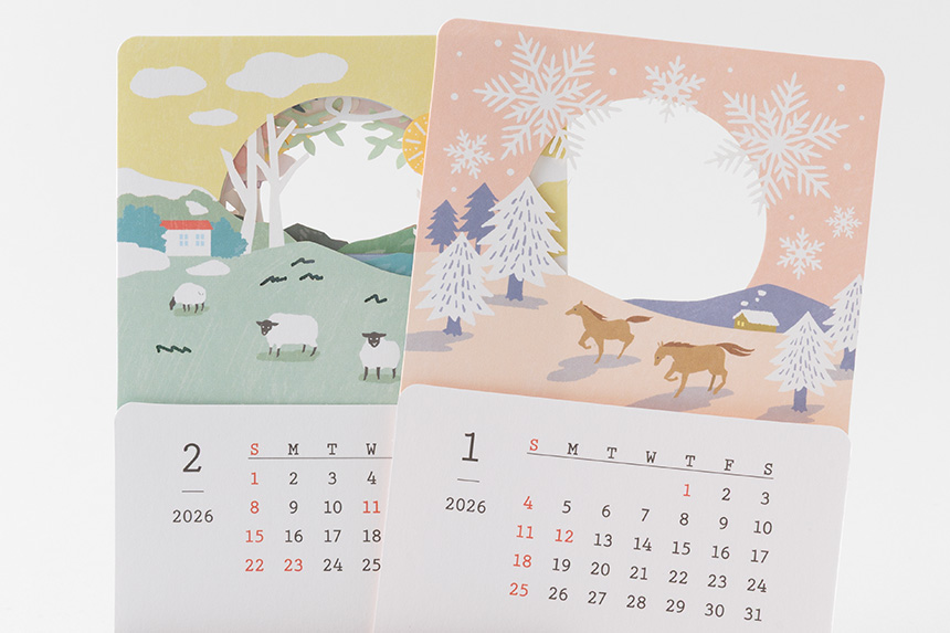 MIDORI 季節をのぞくカレンダー 2026年版