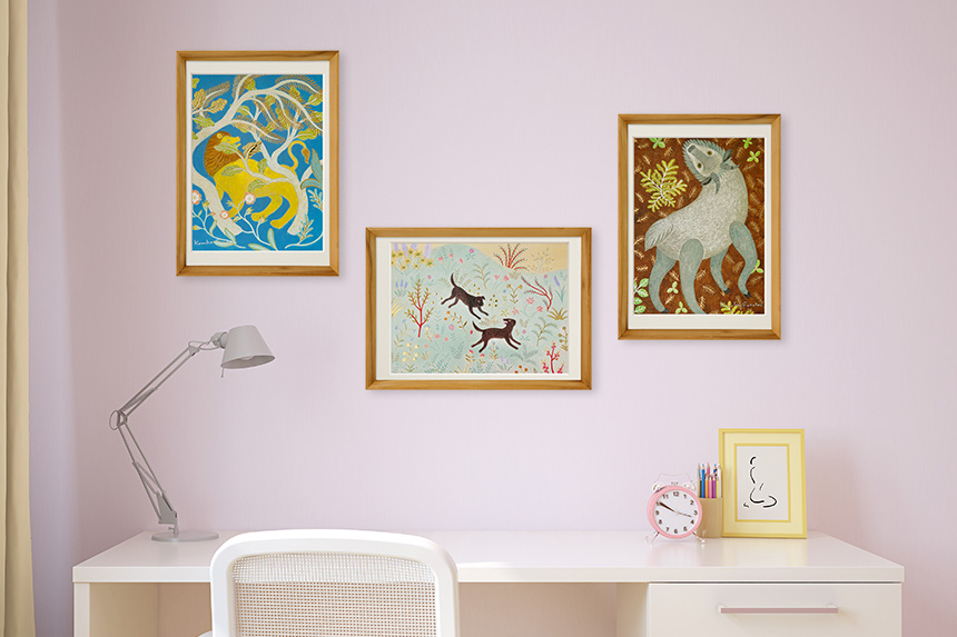 Kazuko Furuta 「息づかい」 A4 アートポスター CWプリント 〔アート タッチ〕