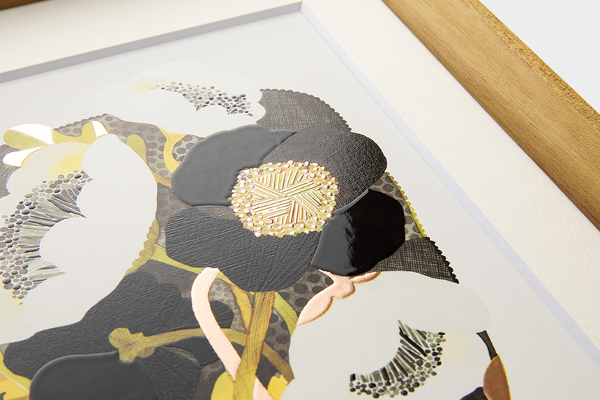 Kanae Kouno 「花の肖像 Anemone」 A4 アートポスター CWプリント 〔アート タッチ〕