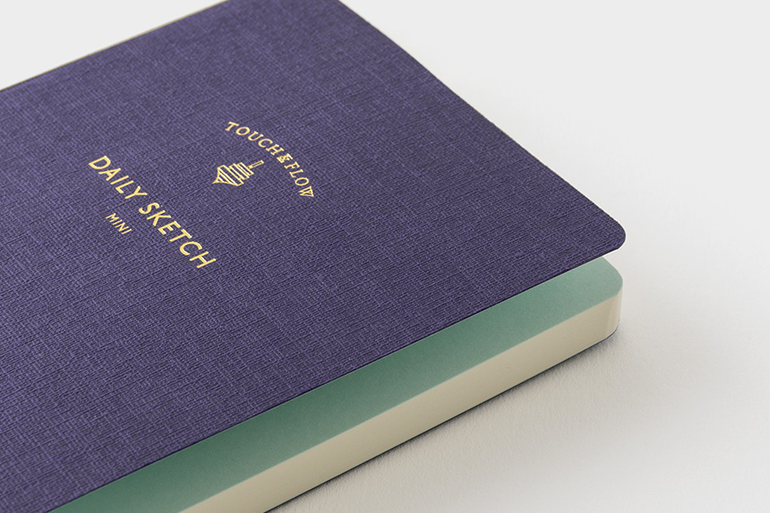 入手困難★新品未使用★超レア【YouTube 金色ロゴ入り】青色表紙ノート未開封 デイリースケッチミニ 160〕B7 ノート 無罫｜タッチアンドフロー