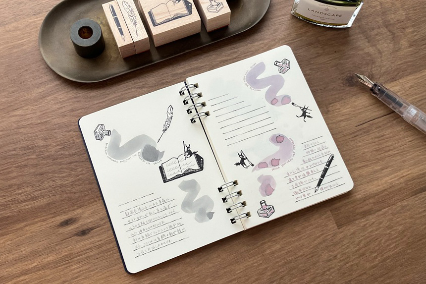 〔スタンプリングノート〕B7 ノート スタンプ帳