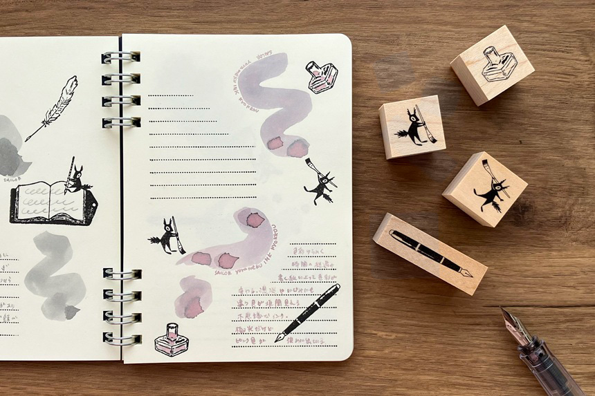 〔スタンプリングノート〕B7 ノート スタンプ帳