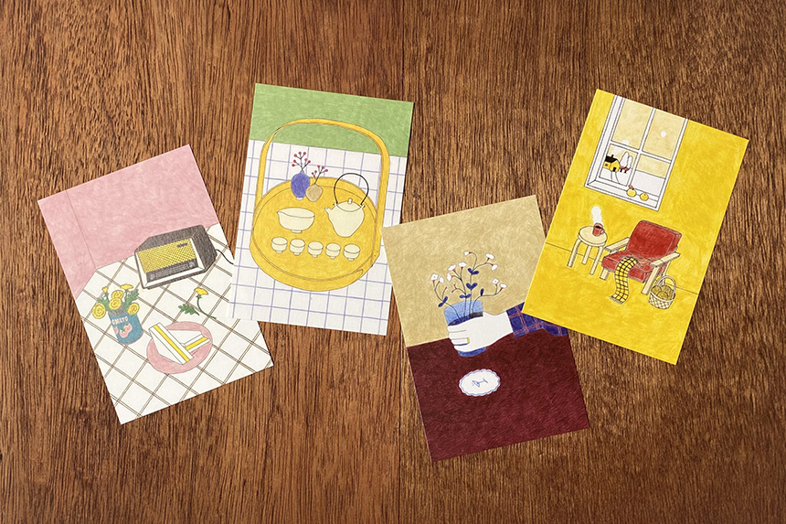 ポストカード〔アート タッチ〕Rie Koizumi