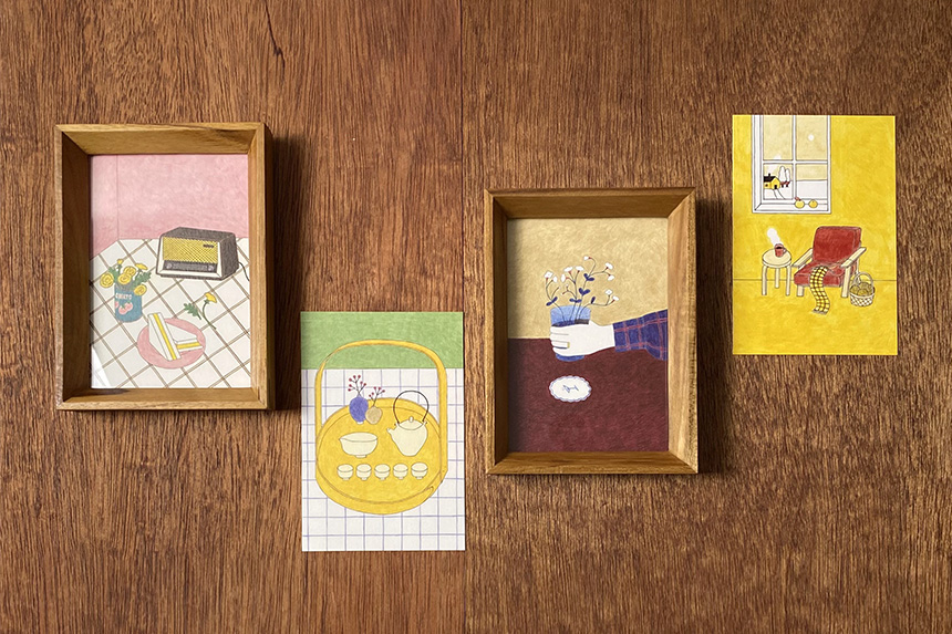 ポストカード〔アート タッチ〕Rie Koizumi