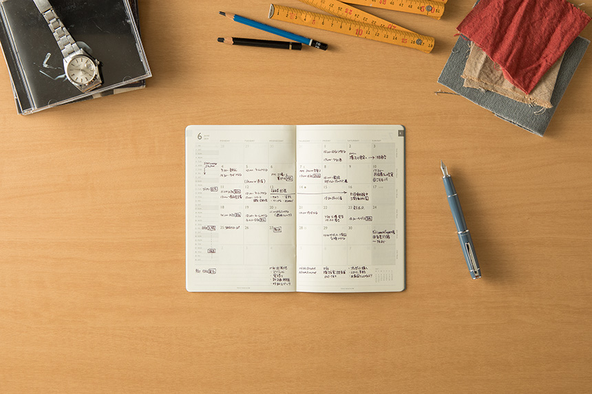 〔トゥデイ〕B6スリム マンスリーブロック 手帳 2026年版