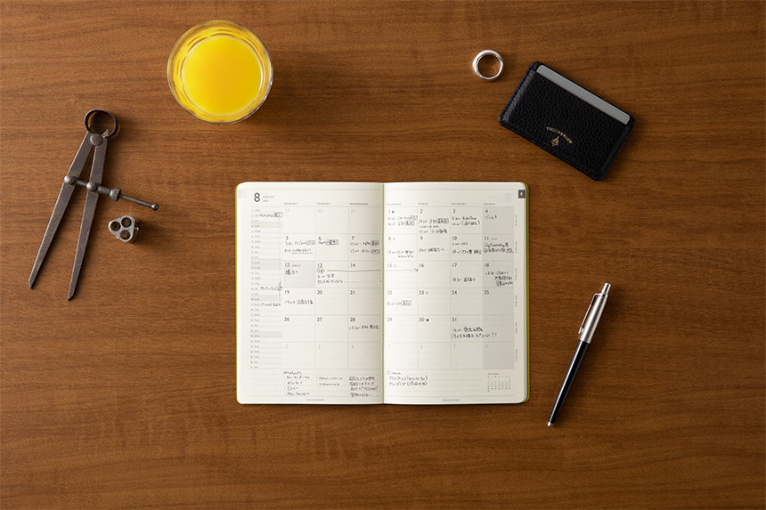 〔トゥデイ〕B6スリム マンスリーブロック+メモ 手帳 2026年版