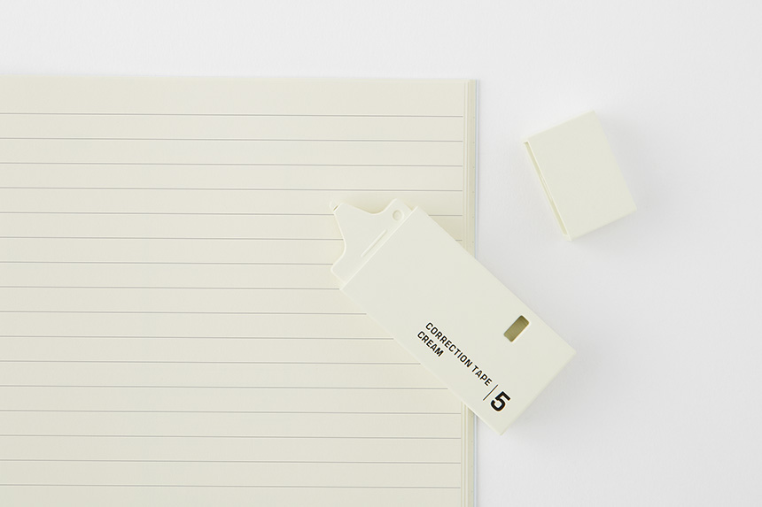 MIDORI　紙製修正テープ 5mm クリーム