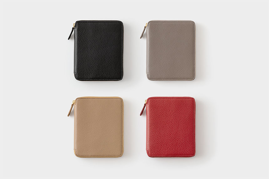 〔ミニスケッチ ジッパー〕B7 ノート＆手帳用革カバー