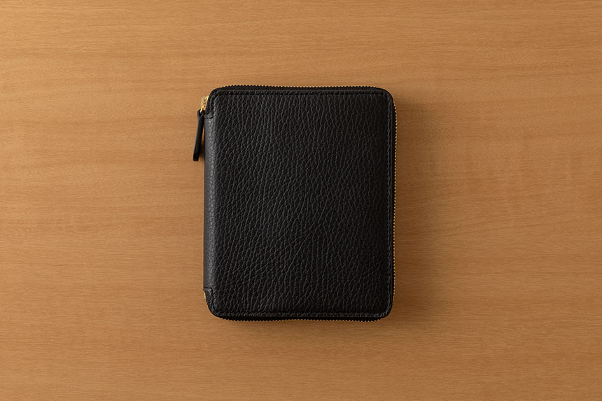 〔ミニスケッチ ジッパー〕B7 ノート＆手帳用革カバー