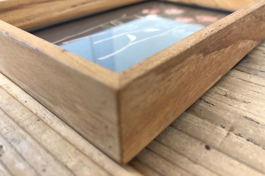 チークフレーム マチ付き ポストカードサイズ｜タッチアンドフロー