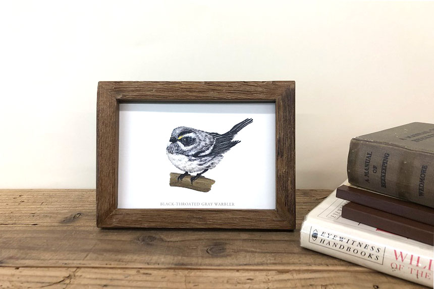 チークフレーム 古材 ポストカードサイズ