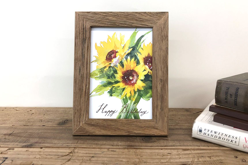 チークフレーム フェンス材 ポストカードサイズ