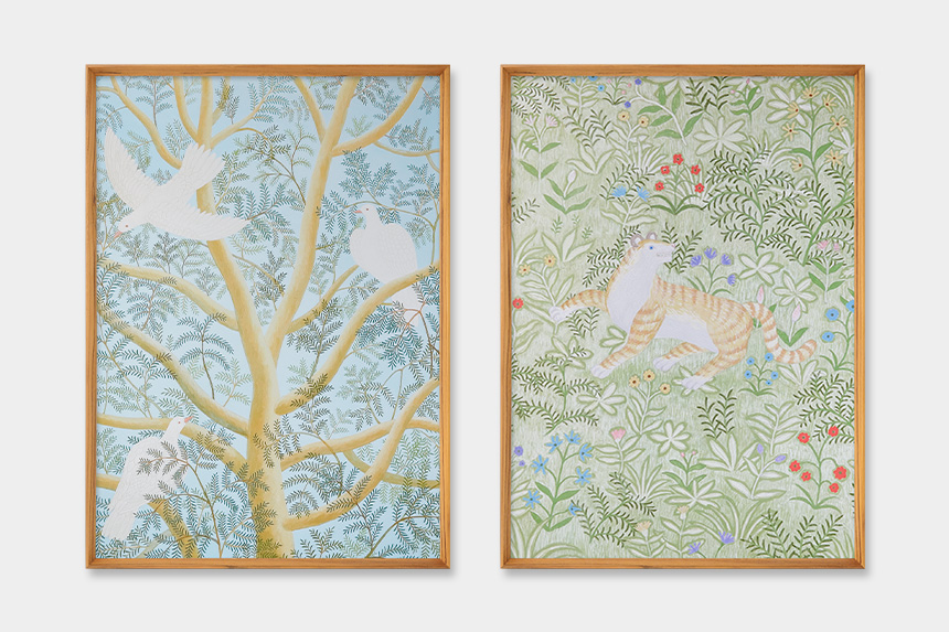 Kazuko Furuta 「風の音」 アートポスター CWプリント 〔アート タッチ