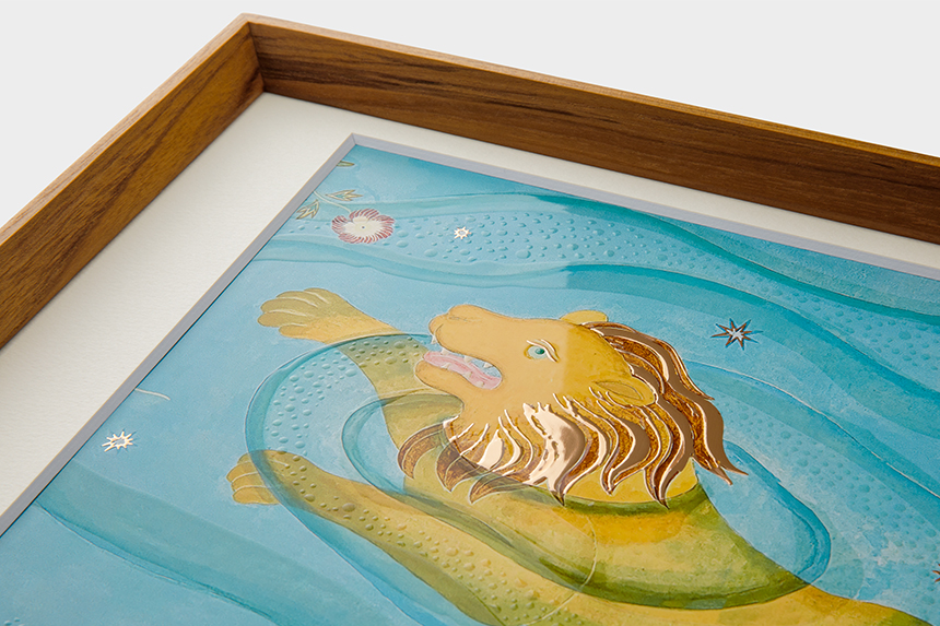 ぷうあ絵画３点 Kazuko Furuta 「たゆたう」 A3 アートポスター CWプリント 〔アート