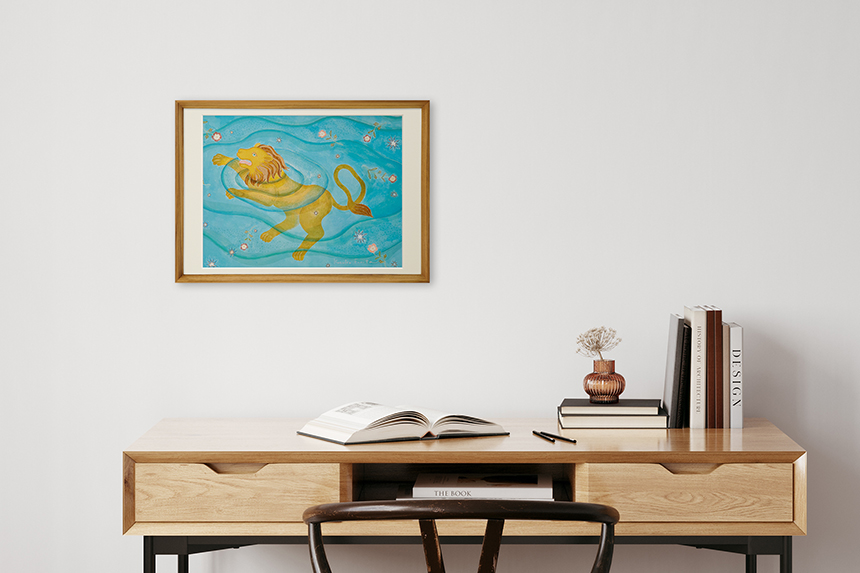 Kazuko Furuta 「たゆたう」 A3 アートポスター CWプリント 〔アート