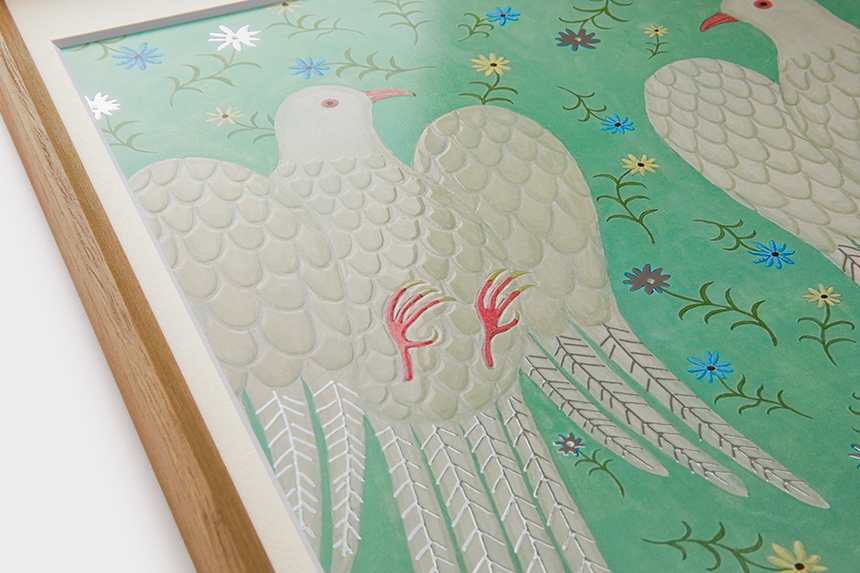 Kazuko Furuta 「ベランダの恋人たち」 A3 アートポスター CWプリント