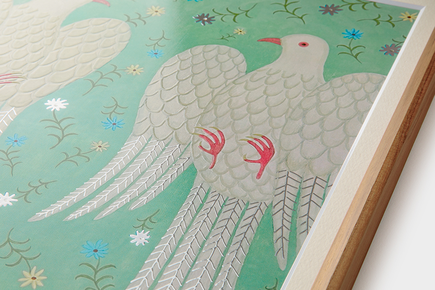 Kazuko Furuta 「ベランダの恋人たち」 A3 アートポスター CWプリント