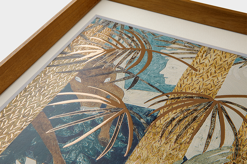 Kazuko Furuta 「手と渡り鳥の記憶」 A3 アートポスター CWプリント