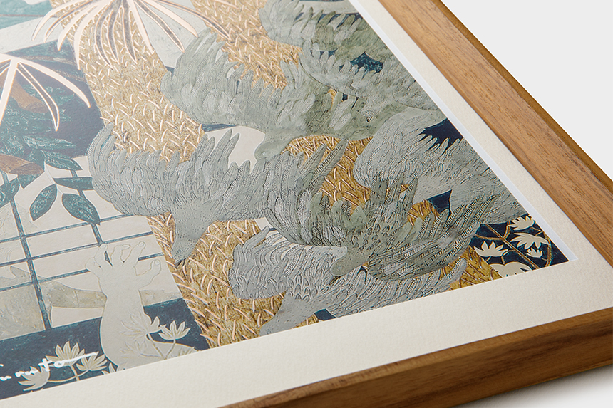 Kazuko Furuta 「手と渡り鳥の記憶」 A3 アートポスター CWプリント