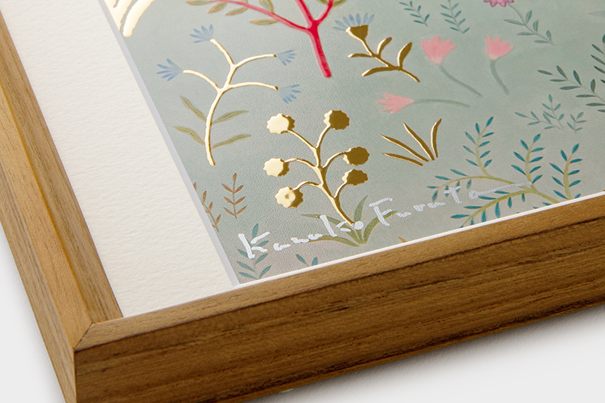 ポスター kazu Kazuko Furuta 「追いかけっこ」 A4 アートポスター CWプリント