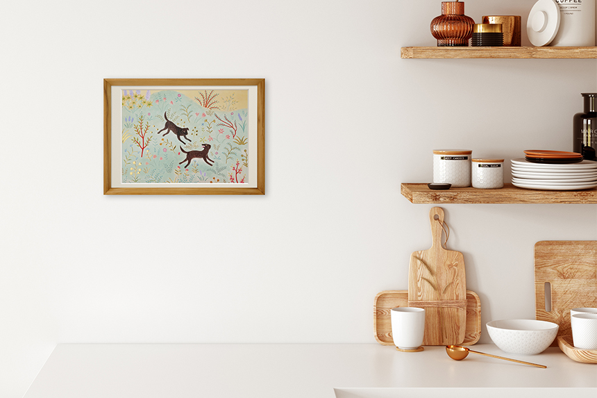 ブロッターアート 「白い幻想のなかの兎」印刷加工最良両面印刷 メルカリ便匿名配送 ブロッターアート 「白い幻想のなかの兎」印刷加工最良両面印刷